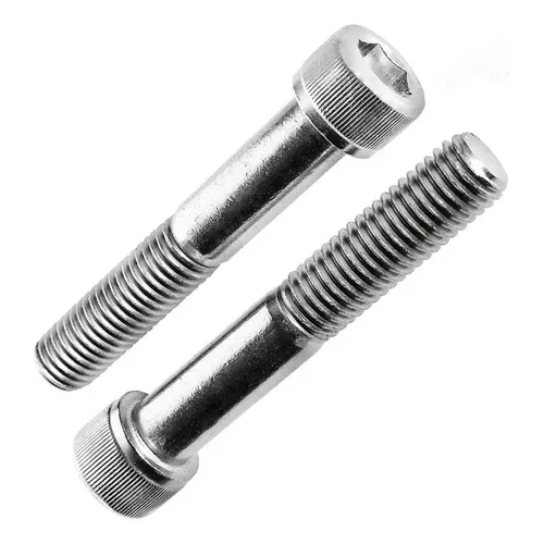 Parafusos allen sextavado interno com cabeça cilindrica e rosca parcial inox