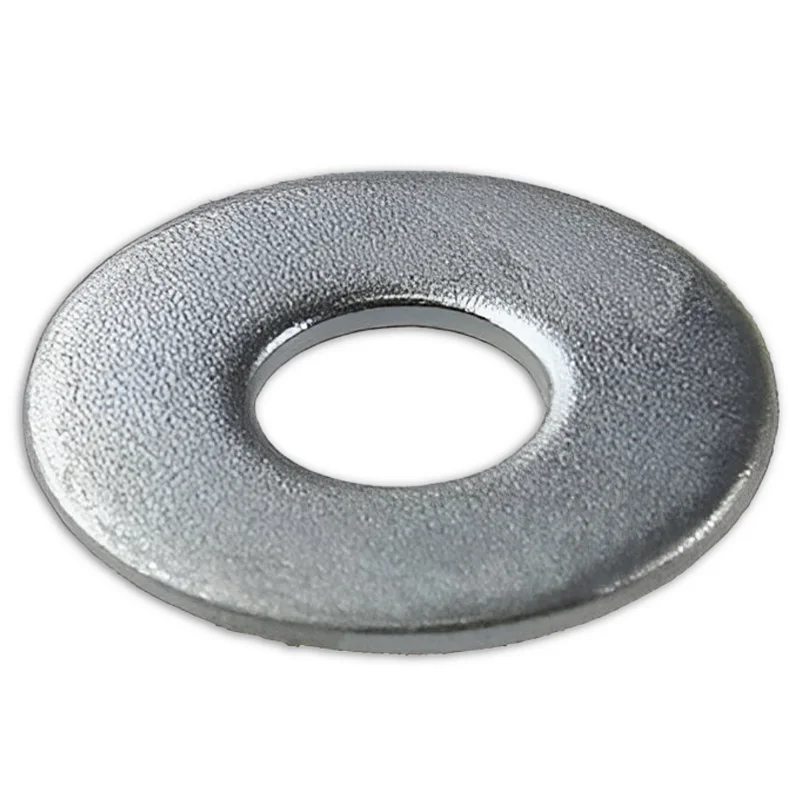 Arruela lisa metálica para distribuição de carga e fixação de parafusos – ideal para superfícies planas