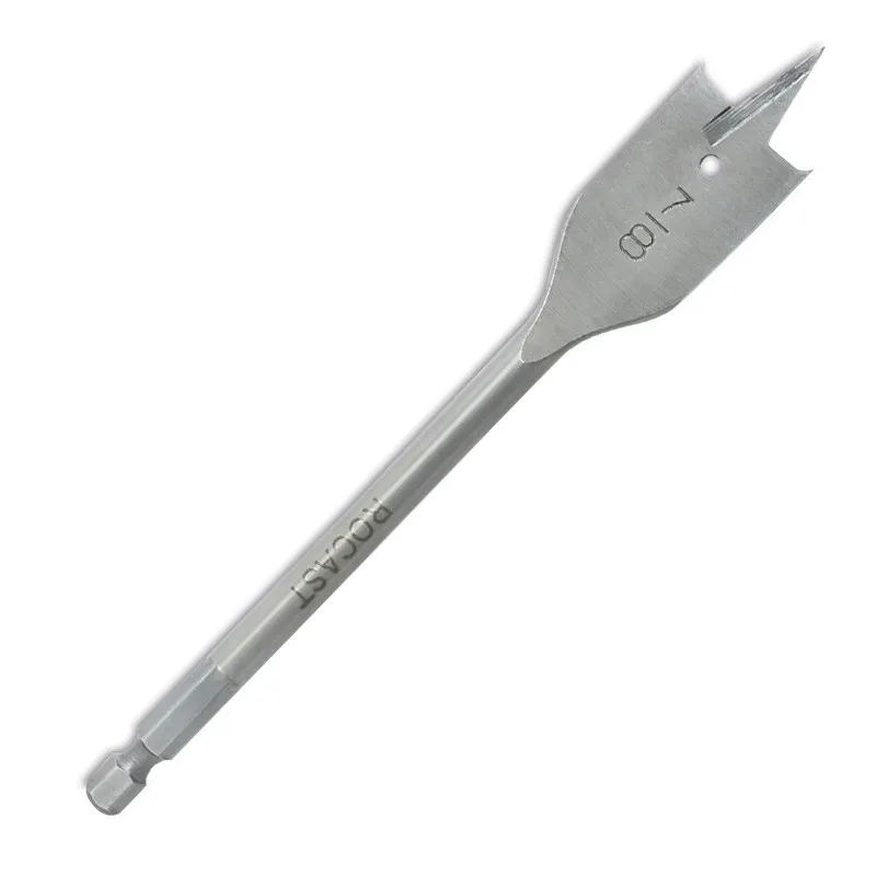 Brocas chatas para madeira com ponta guia, ideal para perfurações rápidas e precisas em madeiras macias e compensados, indicada para uso profissional e doméstico.