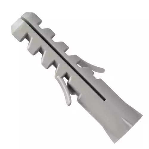 Buchas de nylon sem aba para fixação segura em paredes e concreto – ideal para uso com parafusos em materiais sólidos