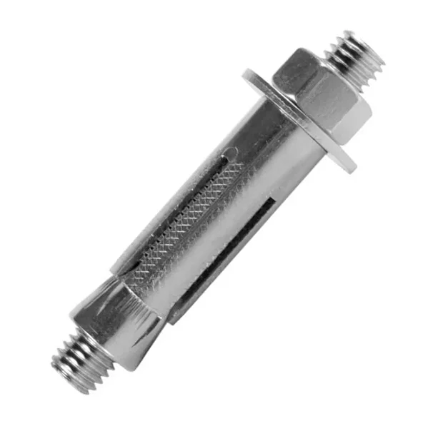 Chumbador CBA com prisioneiro para fixação pesada em concreto – ideal para bases de máquinas, estruturas e equipamentos industriais