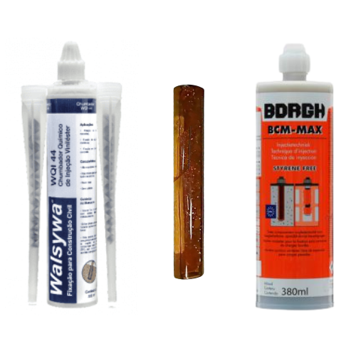 Chumbadores químicos para fixação estrutural em concreto e alvenaria – alta resistência, ancoragem segura e sem expansão