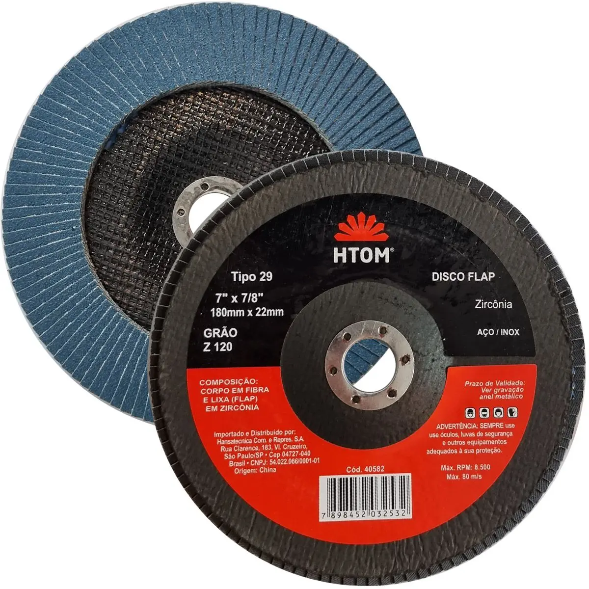 Disco flap – abrasivo ideal para desbaste e acabamento em superfícies metálicas, com alta durabilidade e eficiência para uso profissional e industrial