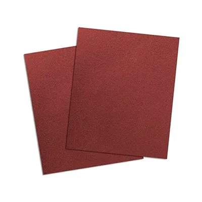 Folha de lixa abrasiva, lixas ideais para lixamento manual ou com suporte em superfícies de madeira, metal e massa corrida, disponível em várias granulações.