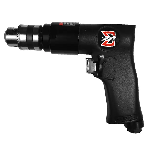 Furadeira pneumática Sigma Industrial, ferramenta robusta para perfuração em alta performance, ideal para uso em indústrias e oficinas profissionais.