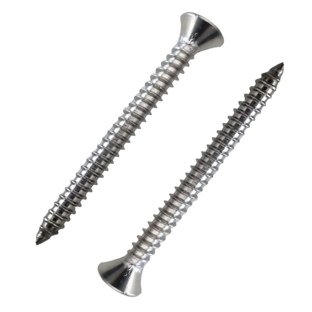 Parafuso autoatarraxante com cabeça chata Phillips em aço inox – fixação resistente e anticorrosiva