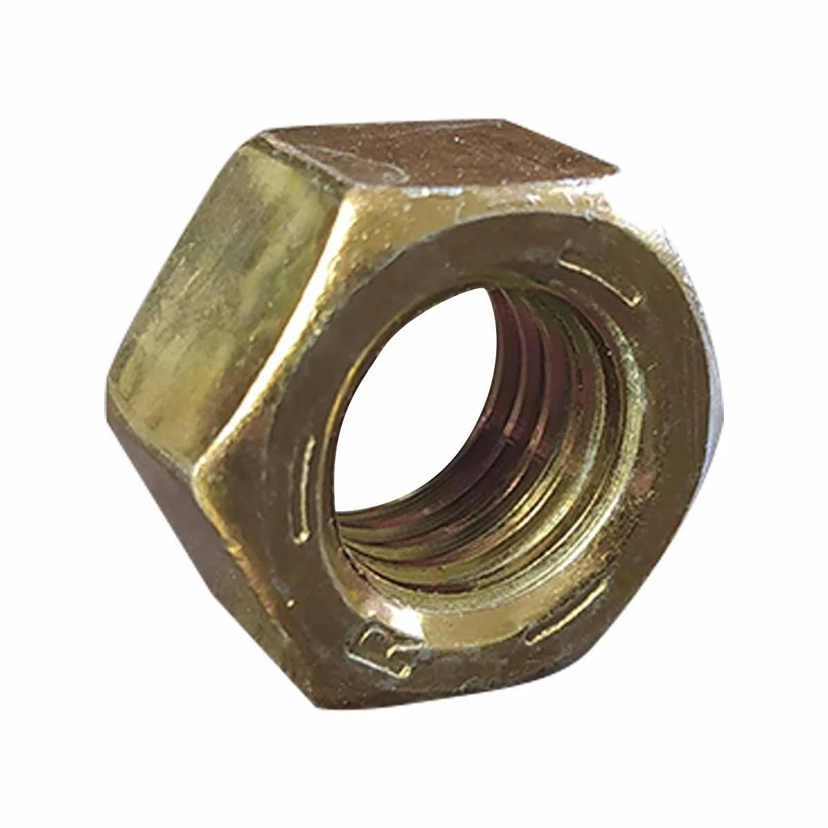 Porca sextavada bicromatizada para fixação em metal – proteção anticorrosiva e alta resistência