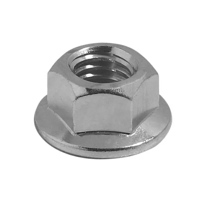 Porca sextavada flangeada para fixação segura em parafusos – maior estabilidade e resistência