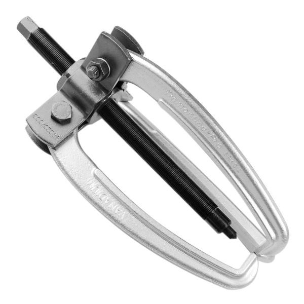 Saca polia com três garras ajustáveis, ferramenta automotiva usada para remover polias e engrenagens de forma segura e eficiente em reparos mecânicos.