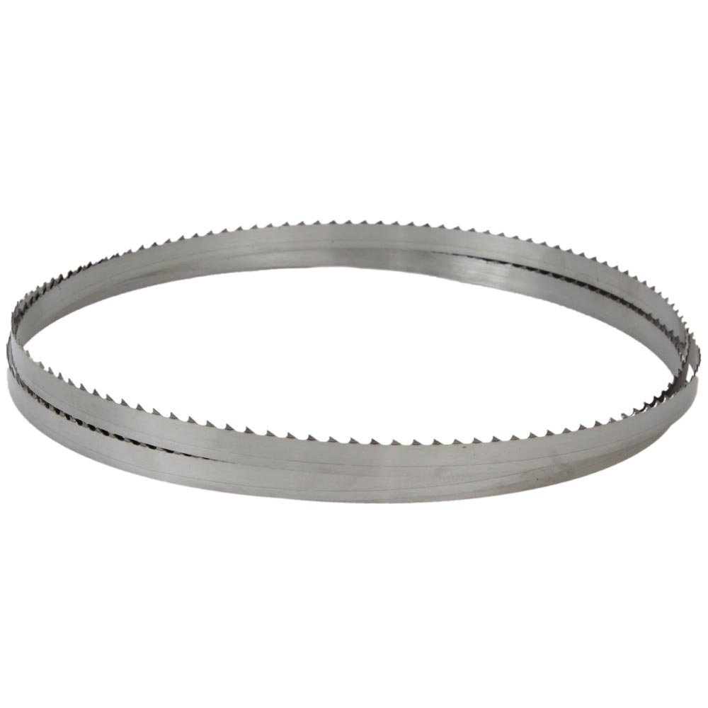 Serras fita para corte industrial, ideal para cortes precisos e contínuos em metais, madeira e plásticos, utilizada em oficinas e processos de usinagem.