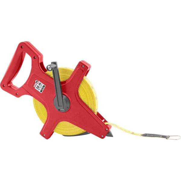 Trena longa Starrett, fita métrica profissional de alta resistência, ideal para medições precisas em obras, construções e projetos industriais.